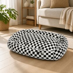 High-Density Plush Dog Bed - 90cm x 60cm x 11cm