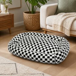 High-Density Cotton Dog Bed with Removable Zipper Cover