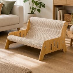 52cm Cat Scratcher Bed Lounge Chair with Strong Frame