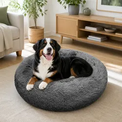 Pet Calming Bed - Dark Grey, 100cm Dimensions