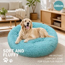 Specifications of Round Dog Bed: 100cm Green Comfort Cushion