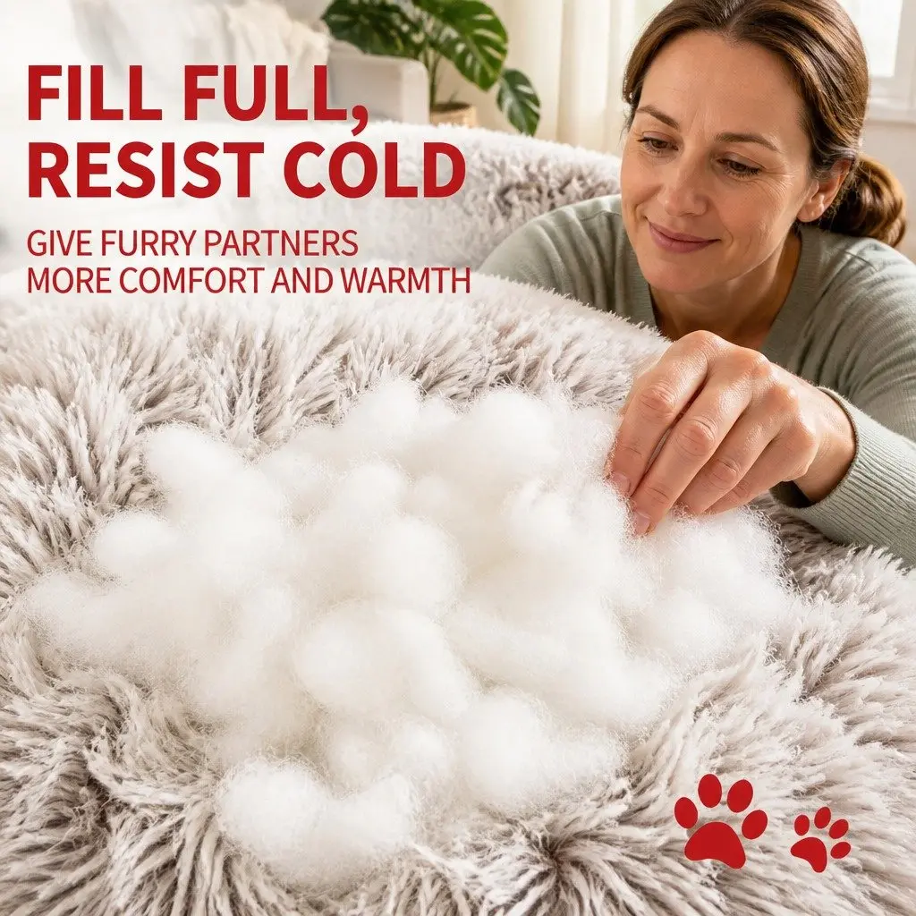 Round Dog Bed for Pets 100cm Green