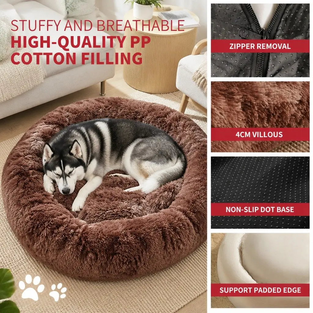 Round Pet Calming Bed