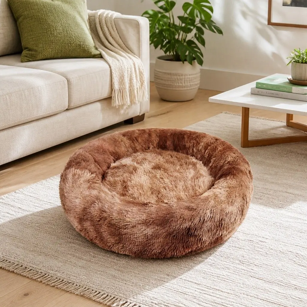 Round Pet Bed for Dogs 70cm