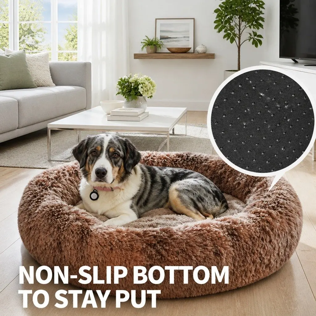 Round Pet Bed for Dogs 70cm