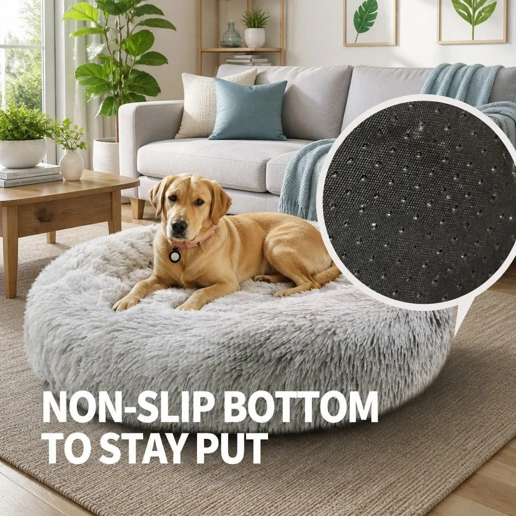 Plush Round Pet Bed