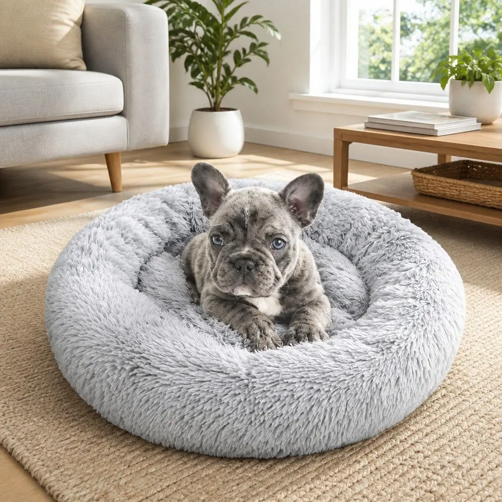 Pet Bed Round Nest for Dogs and Cats 70cmx70cmx20cm