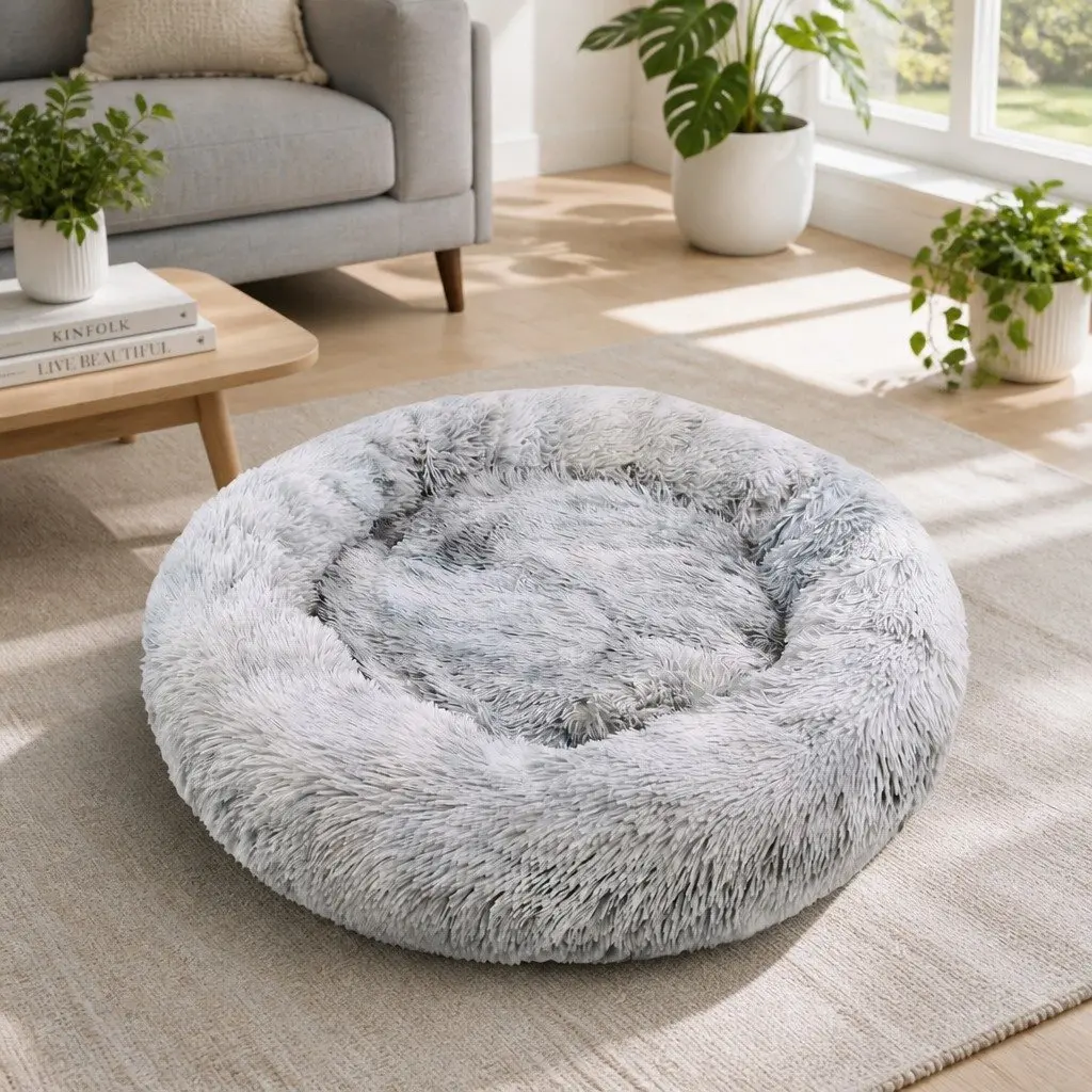 Pet Bed Round Nest for Dogs and Cats 70cmx70cmx20cm