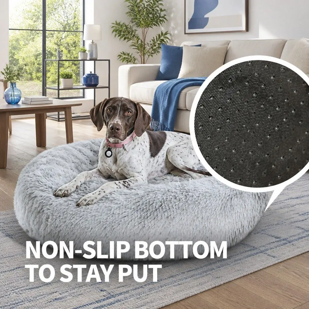 Pet Bed Round Nest for Dogs and Cats 70cmx70cmx20cm