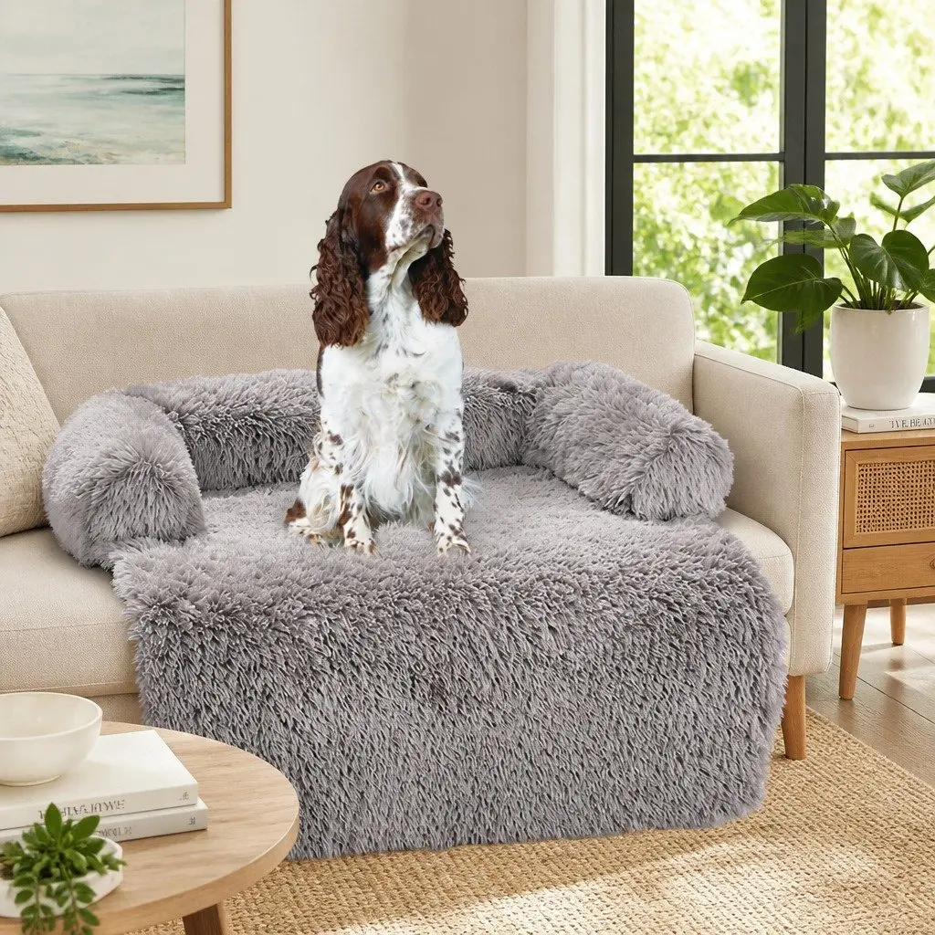 Dog Sofa Bed Protector Plush Mat Large