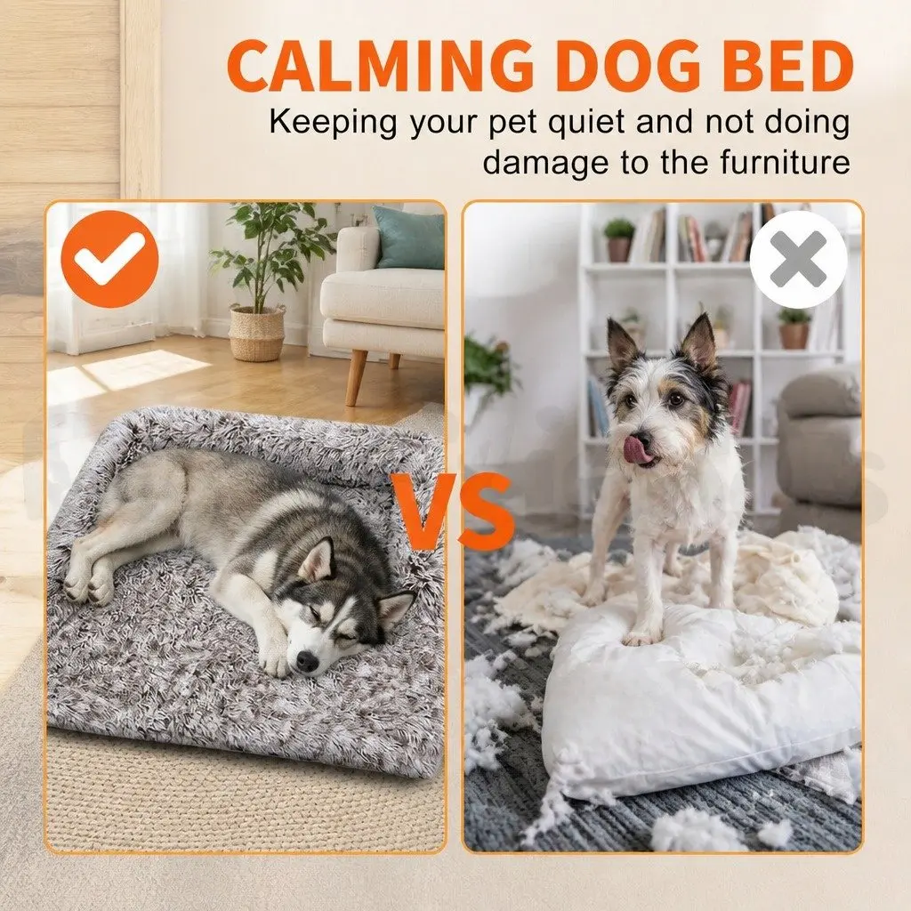 Dog Sofa Bed Protector Plush Mat Large
