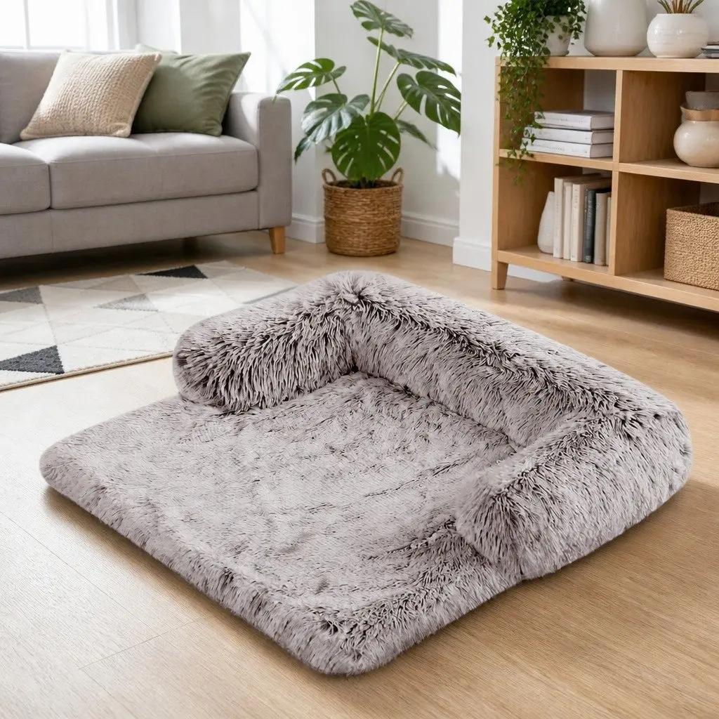 Pet Sofa Bed for Dogs Calming Cushion Plush Mat Small Size