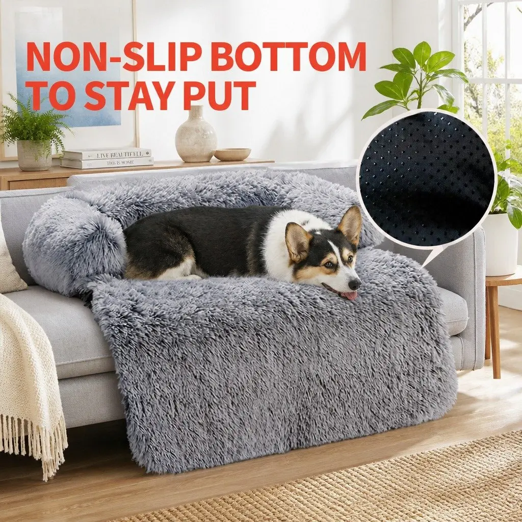 XL Dog Couch Protector with Plush Cover