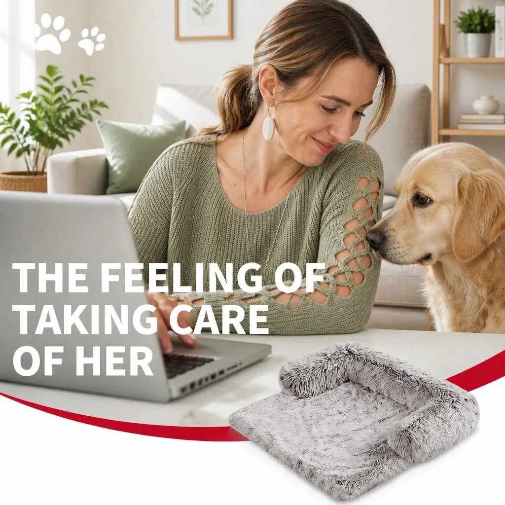 XL Dog Couch Protector with Plush Cover