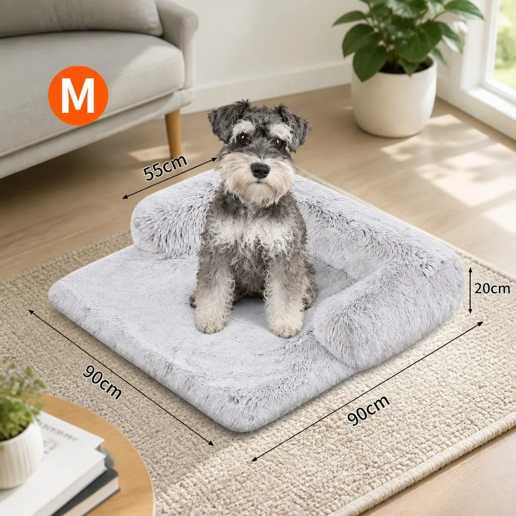 Pet Sofa Bed Calming Waterproof Cover Protector Slipcover Dog Cat Furniture M