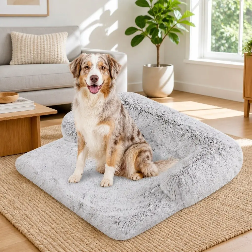 Pet Sofa Bed Calming Waterproof Cover Protector Slipcover Dog Cat Furniture M