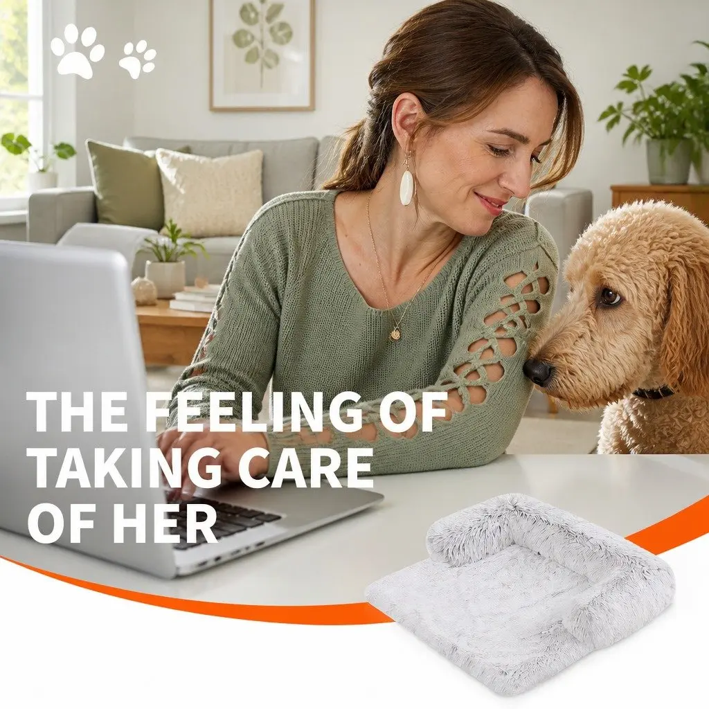 Pet Sofa Bed Calming Waterproof Cover Protector Slipcover Dog Cat Furniture M