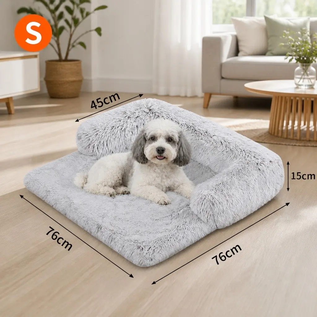 Kids Pet Sofa Bed Dog Cat Calming Waterproof Sofa Cover Protector Slipcovers