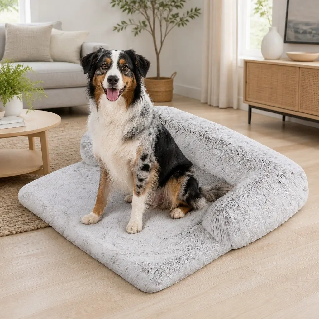 Kids Pet Sofa Bed Dog Cat Calming Waterproof Sofa Cover Protector Slipcovers