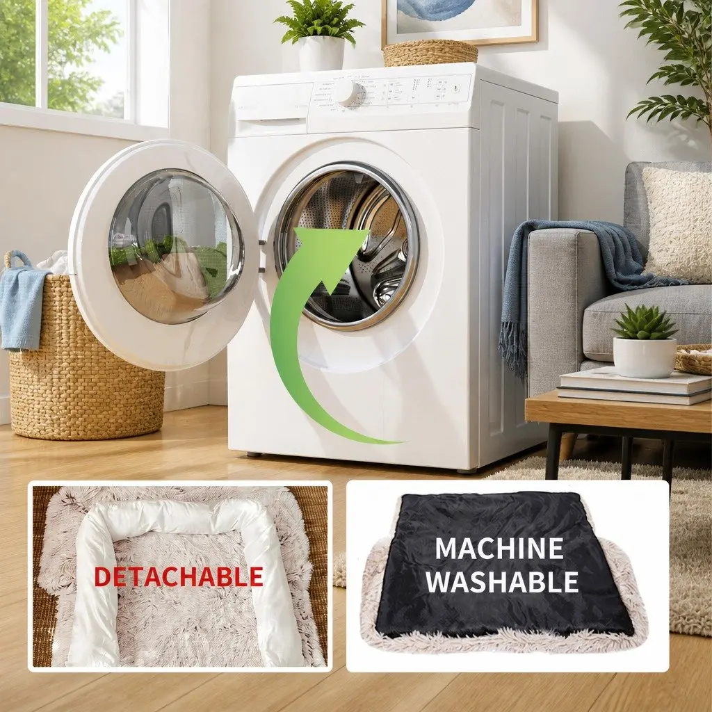Kids Pet Sofa Bed Dog Cat Calming Waterproof Sofa Cover Protector Slipcovers