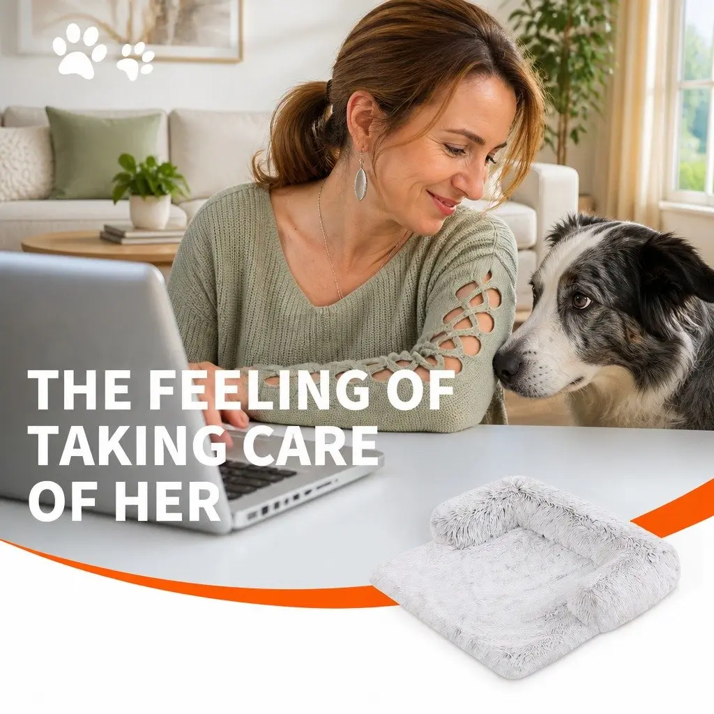 Kids Pet Sofa Bed Dog Cat Calming Waterproof Sofa Cover Protector Slipcovers