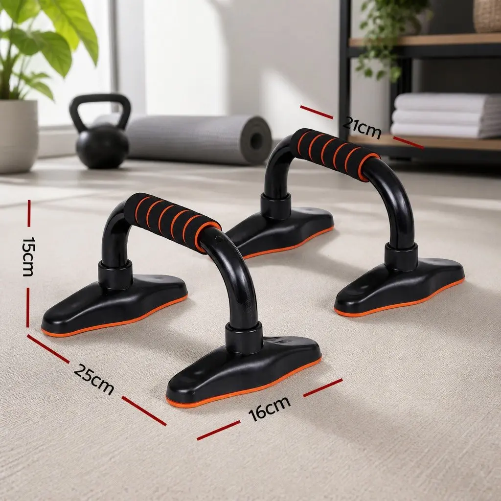 Push Up Bars Stands Parallel Handles Home Gym Fitness Strength Training Exercise