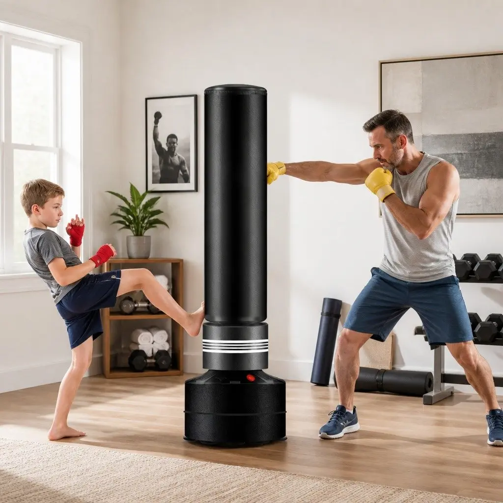 Free Standing Punching Bag for Boxing and Martial Arts Training 50cm x 50cm x 170cm