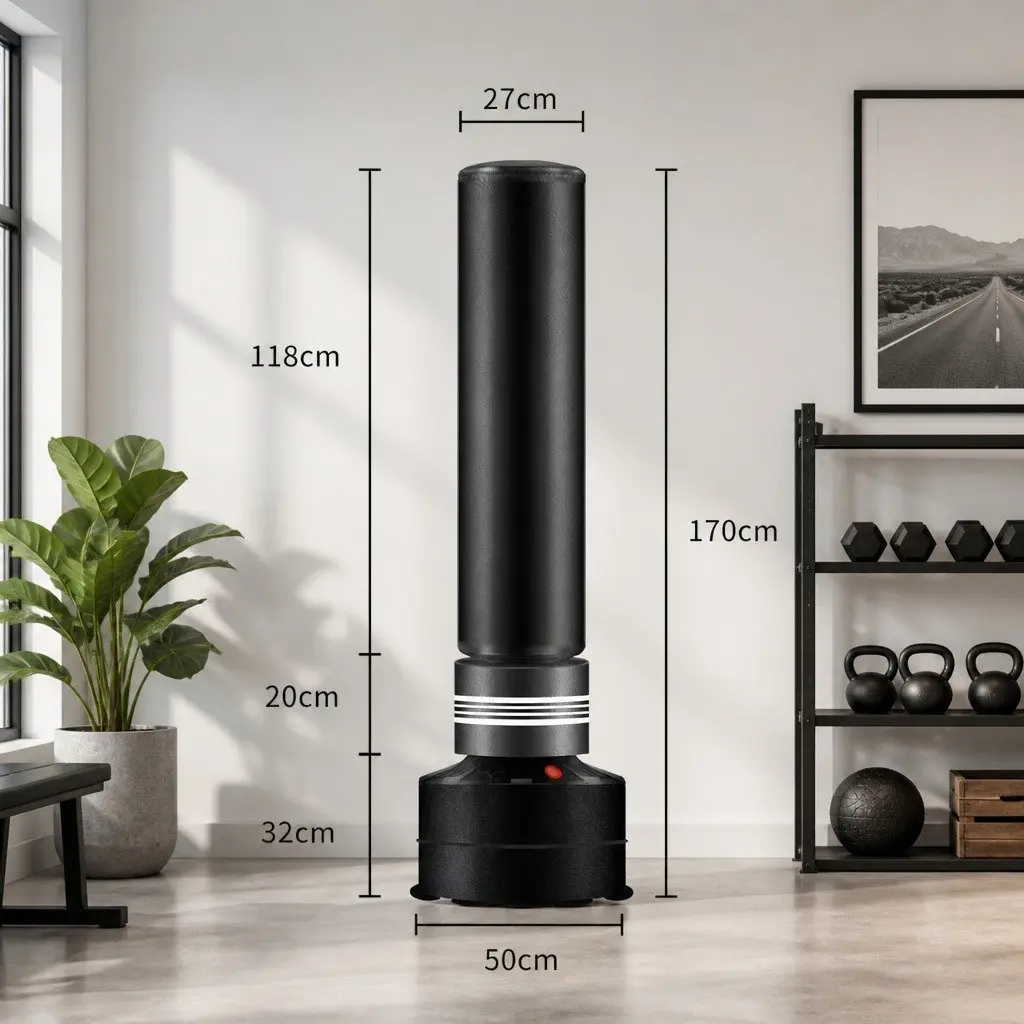 Free Standing Punching Bag for Boxing and Martial Arts Training 50cm x 50cm x 170cm