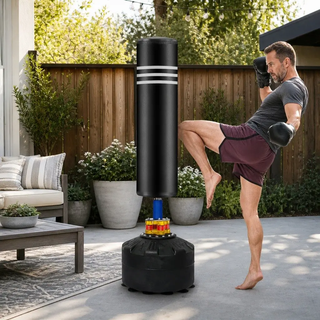 Free Standing Punching Bag for Boxing Kickboxing Martial Arts Training 50cm x 50cm x 175cm
