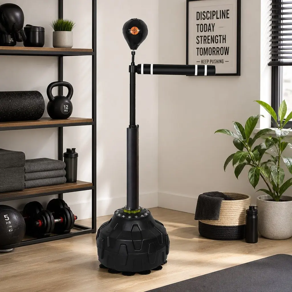 Boxing Reflex Bag Freestanding Training Device Adjustable Height 152cm to 180cm