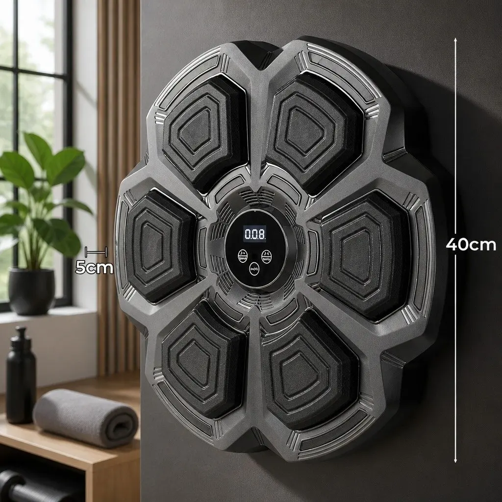 Electronic Music Punching Box Wall Mounted 9 Speed Modes Bluetooth Home Fitness