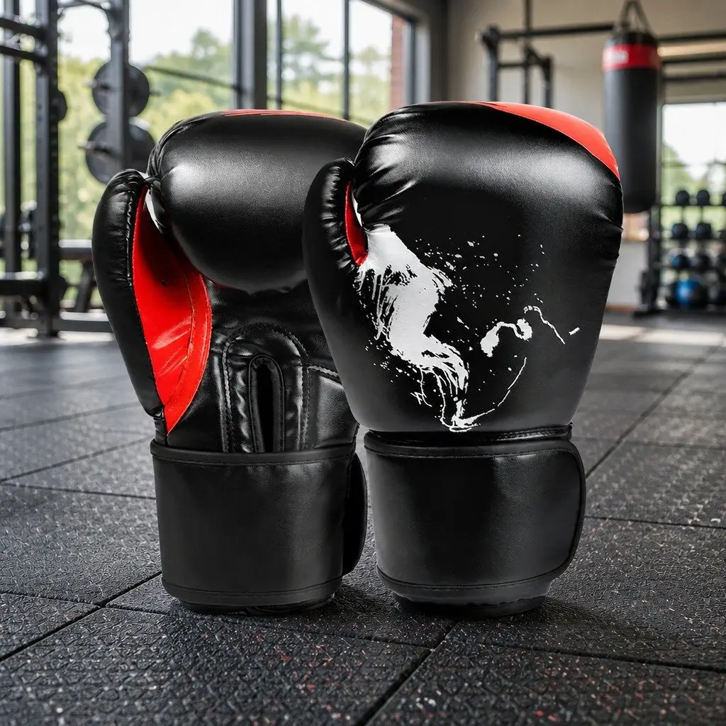 Boxing Gloves Training Sparring Mitts Muay Thai 12OZ Men Women Punching Gloves