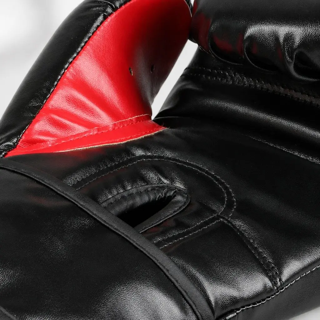 Boxing Gloves 8OZ for MMA Training Sparring and Punch Bag Black