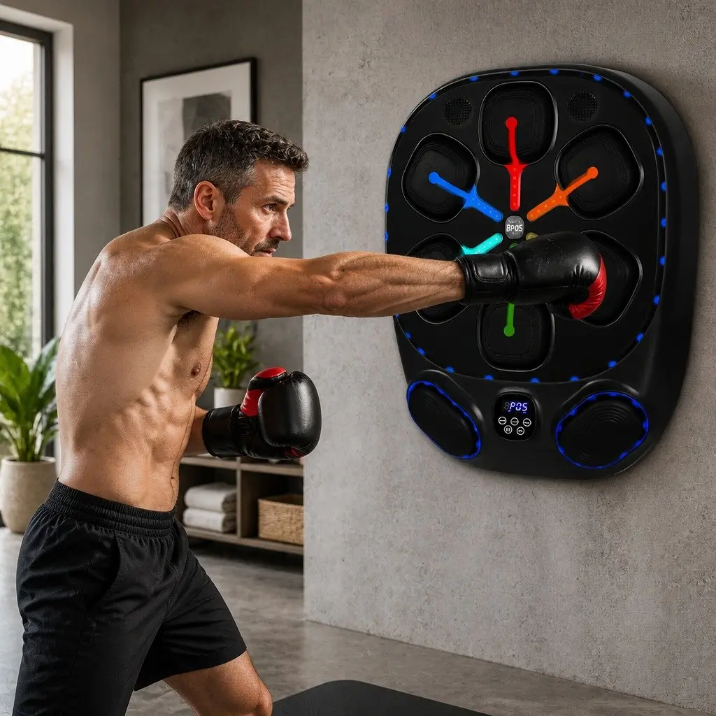 Music Boxing Machine 10 Speed 9 Modes Smart Punching Bag Home Workout Training