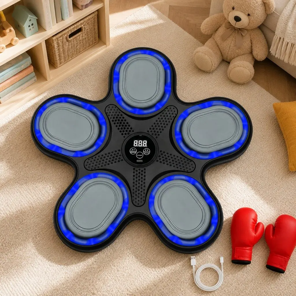 Kids Music Boxing Machine with 10 Speeds 9 Modes Smart Display Bluetooth