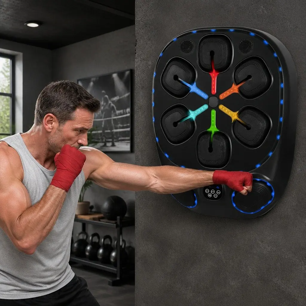 Smart Music Boxing Machine Wall Mount Home Gym Training Workout 10 Speed 9 Modes