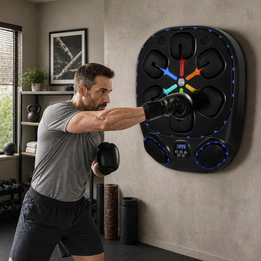 Smart Music Boxing Machine Wall Mount Home Gym Training Workout 10 Speed 9 Modes