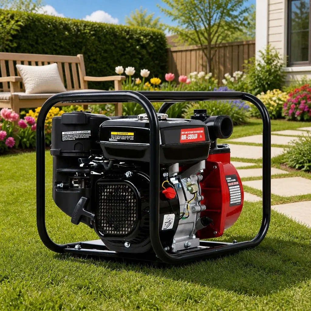 2 Inch Petrol Water Pump for Irrigation Garden Farm Pond 210cc 7HP High Flow Transfer