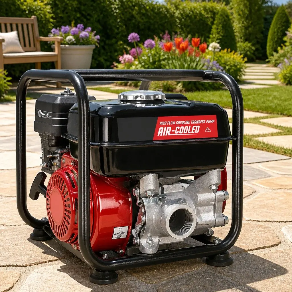 2 Inch Petrol Water Pump for Irrigation Garden Farm Pond 210cc 7HP High Flow Transfer