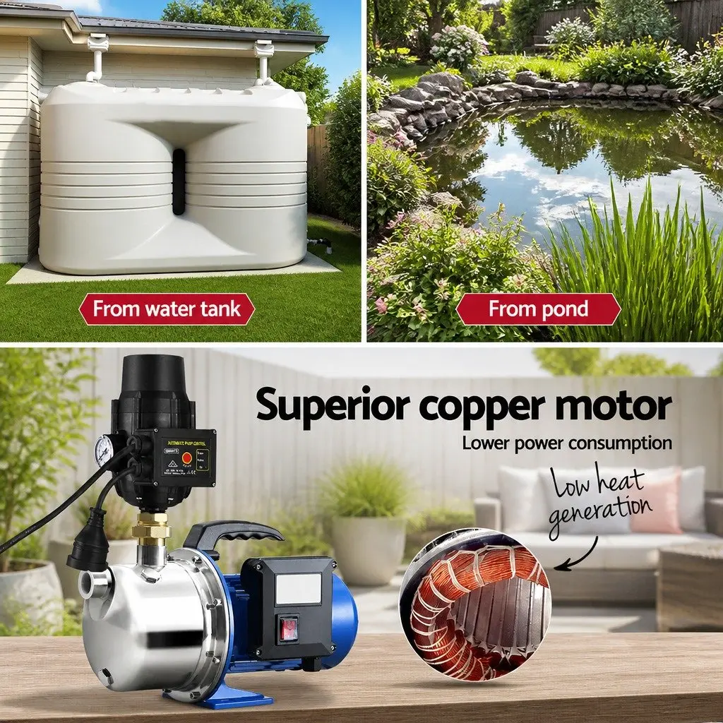 Garden Water Jet Pump 1100W