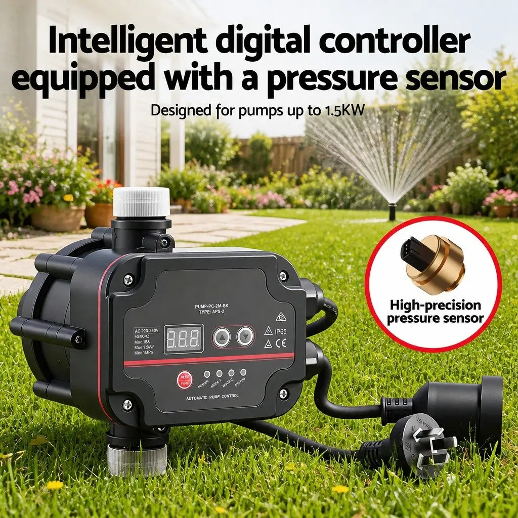 16A 1.5kW Digital Water Pump Controller with Adjustable Pressure
