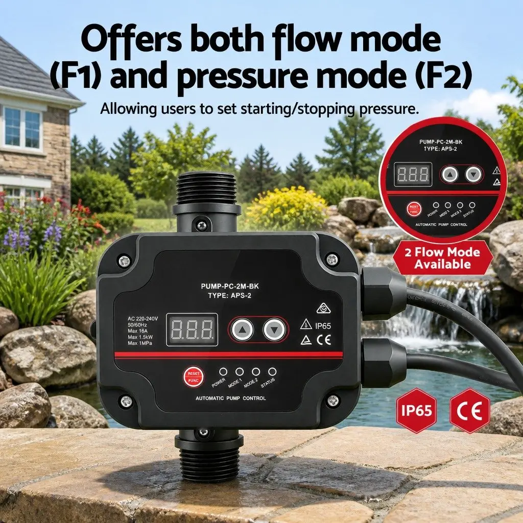 16A 1.5kW Digital Water Pump Controller with Adjustable Pressure