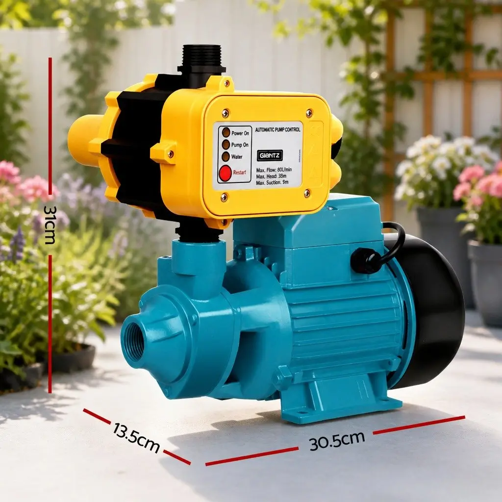 Irrigation Pump Garden Use 750W Automatic Pressure Controller Yellow