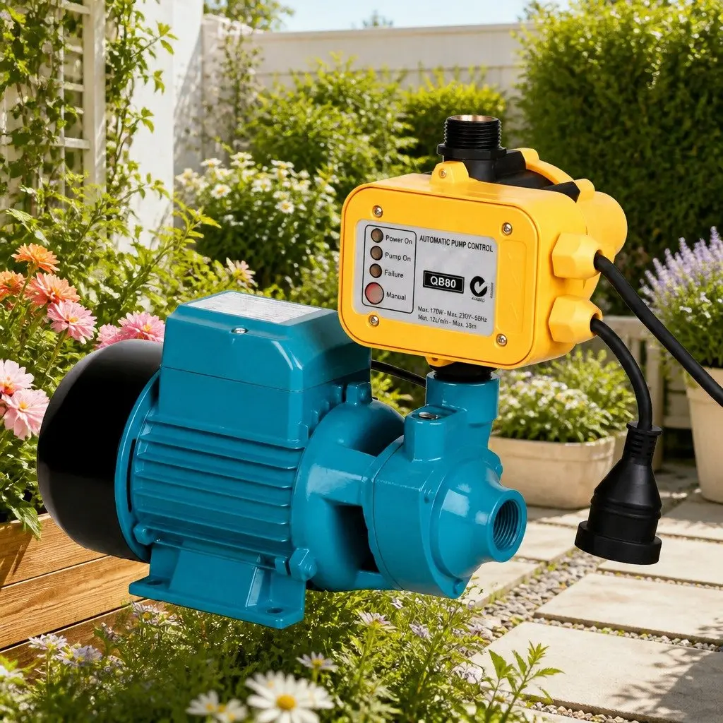 Irrigation Pump Garden Use 750W Automatic Pressure Controller Yellow