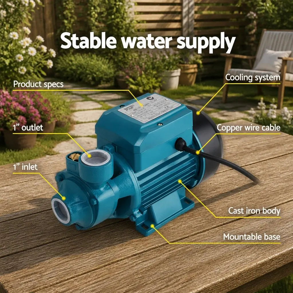 Irrigation Pump for Garden Pool Size 0.5HP