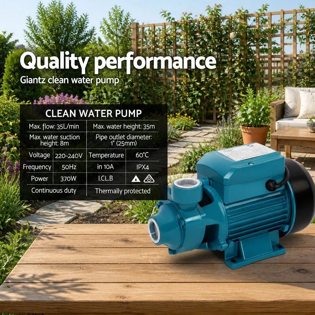 Irrigation Pump for Garden Pool Size 0.5HP