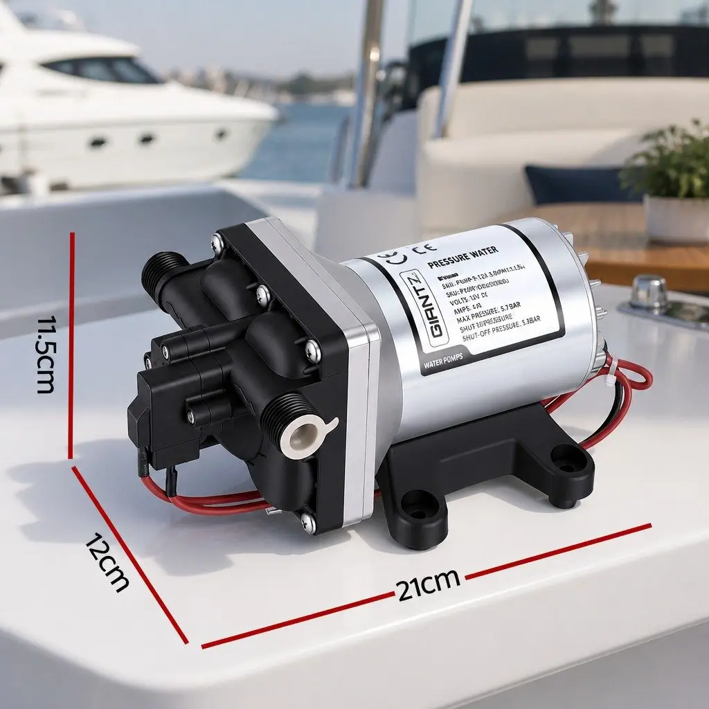 12V Water Pump High Pressure Self Priming 11.3LPM Auto Switch RV Caravan Boat