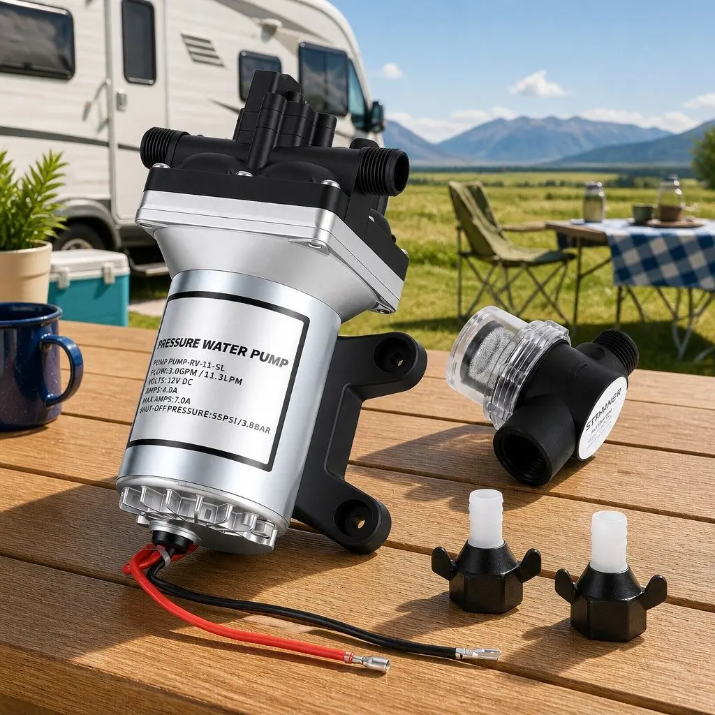 12V Water Pump High Pressure Self Priming 11.3LPM Auto Switch RV Caravan Boat