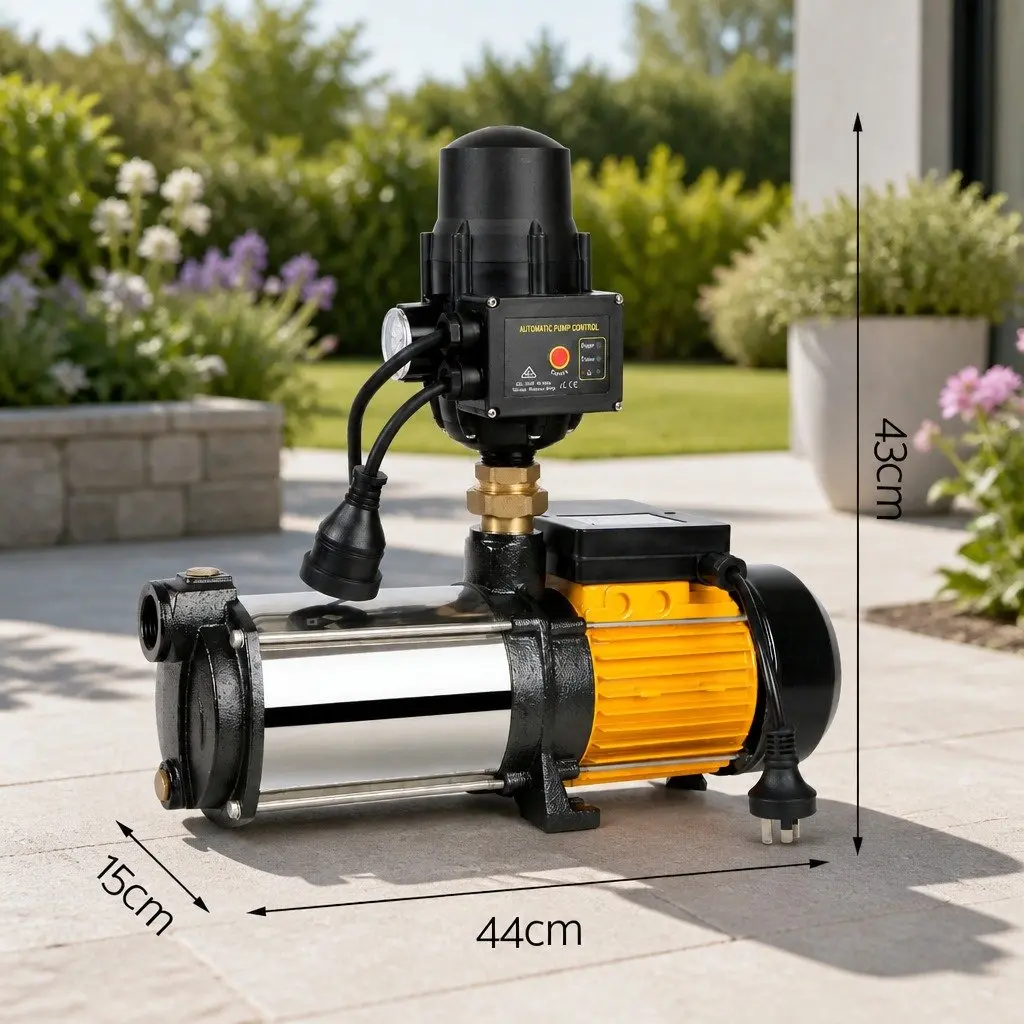 4 Stage Garden Water Pump Irrigation Booster 2000W High Pressure Transfer Pump