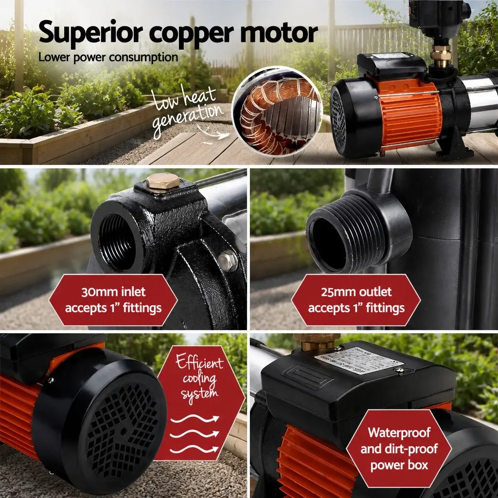 1800W Multi-Stage Water Pressure Pump